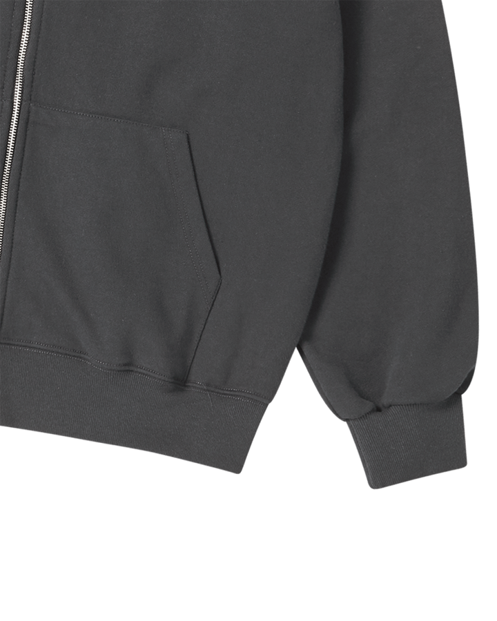 ADLV DEPT NAPPING HOODIE ZIP UP CHARCOAL