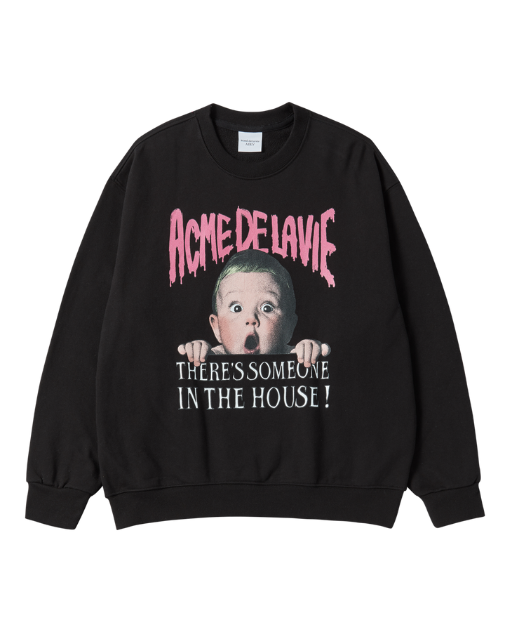 HALLOWEEN SCREAM BOY SWEATSHIRT BLACK