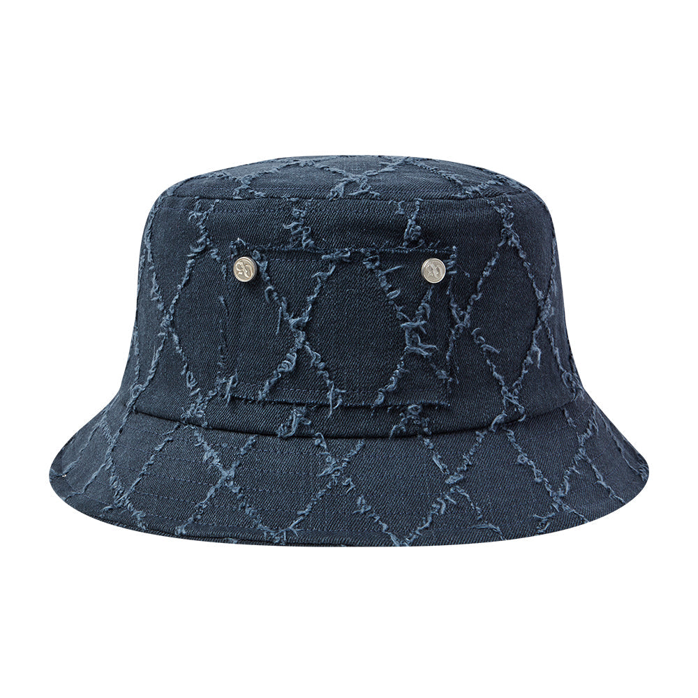 DIAMOND WASHING BUCKET HAT NAVY