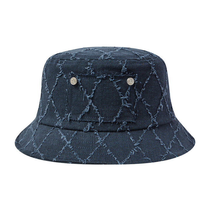 DIAMOND WASHING BUCKET HAT NAVY