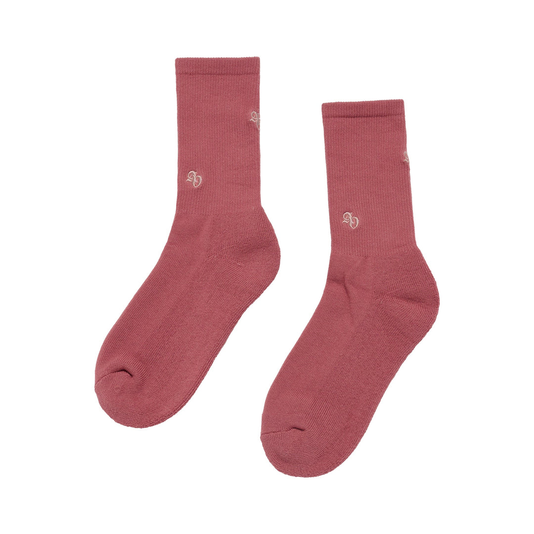 SMALL SYMBOL LOGO POINT SOCKS PINK
