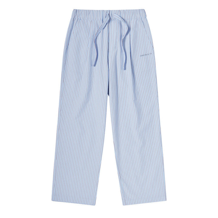 STRIPE SET-UP LOOSE FIT PANTS BLUE