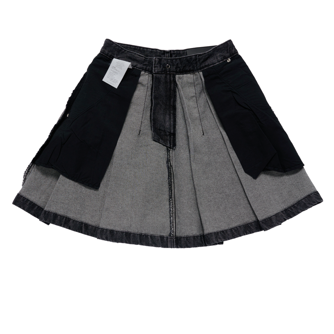 WOMAN DENIM DENNIS SKIRT BLACK