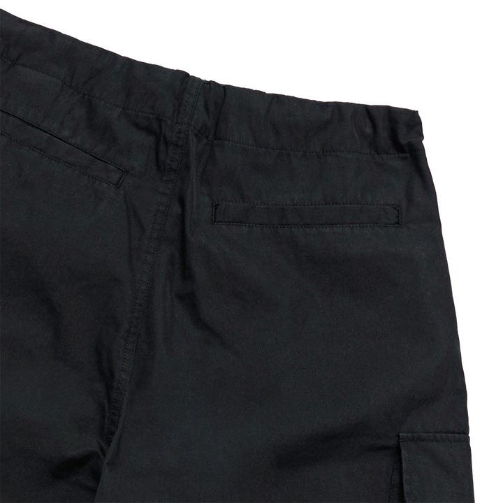 HEM LINE STRING CARGO SHORT PANTS BLACK