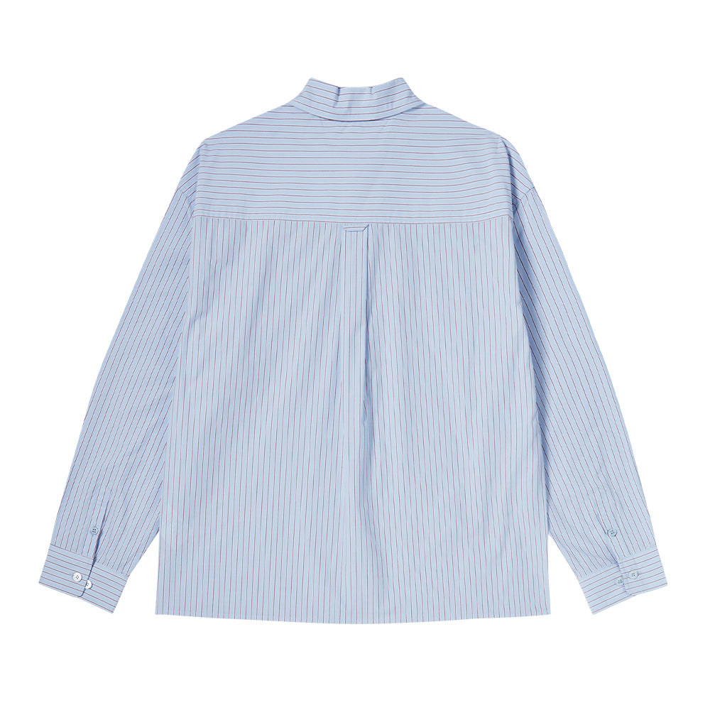 STRIPE SET-UP LOOSE FIT SHIRTS BLUE