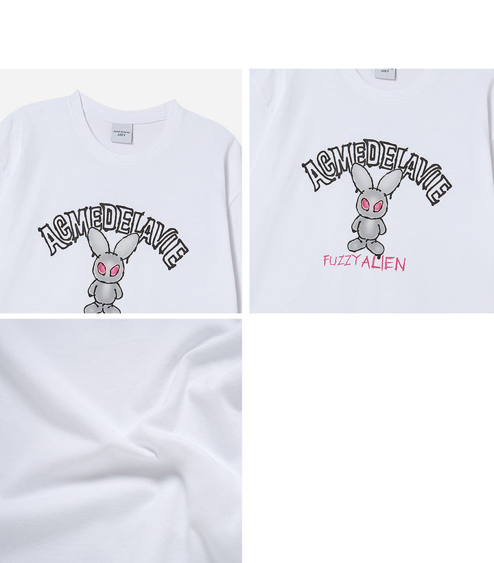 BLUR ALIEN SHORT SLEEVE T-SHIRT WHITE