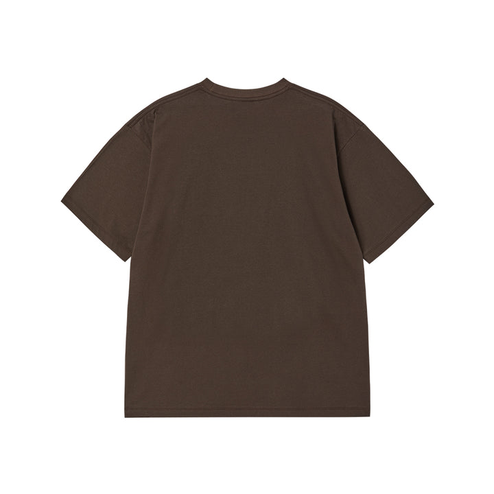 DRAWING BEAR SHORT SLEEVE T-SHIRT DARK BROWN