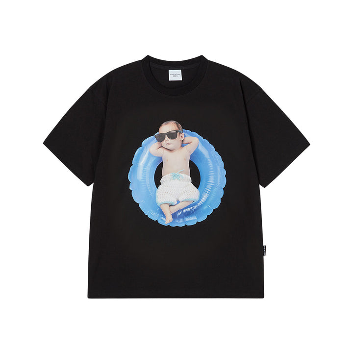 BABY FACE TUBE BOY SLEEVE T-SHIRT BLACK
(OVERSEAS & DOMESTIC EXCLUSIVE)