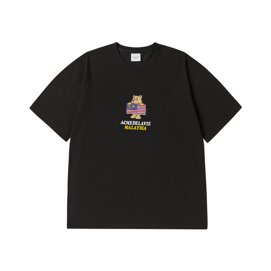 BEAR FOR MALAYSIA SHORT SLEEVE T-SHIRT BLACK