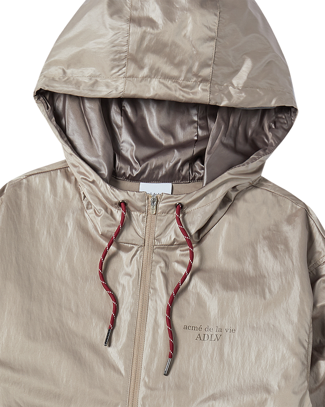 WOMAN SHIRRING WINDBREAKER JACKET BEIGE