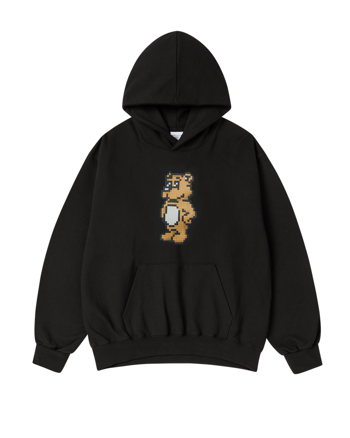 BLOCK AC BEAR HOODIE BLACK