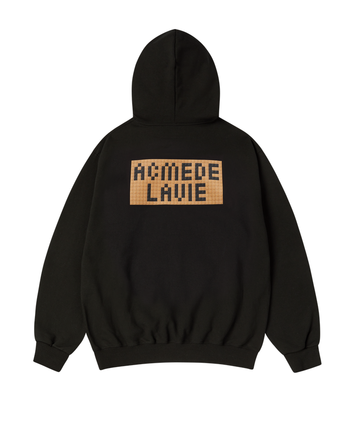 BLOCK AC BEAR HOODIE BLACK