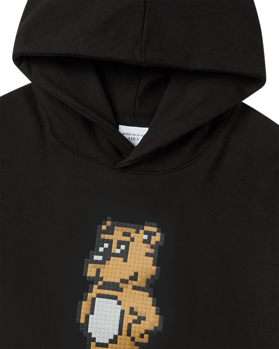 BLOCK AC BEAR HOODIE BLACK