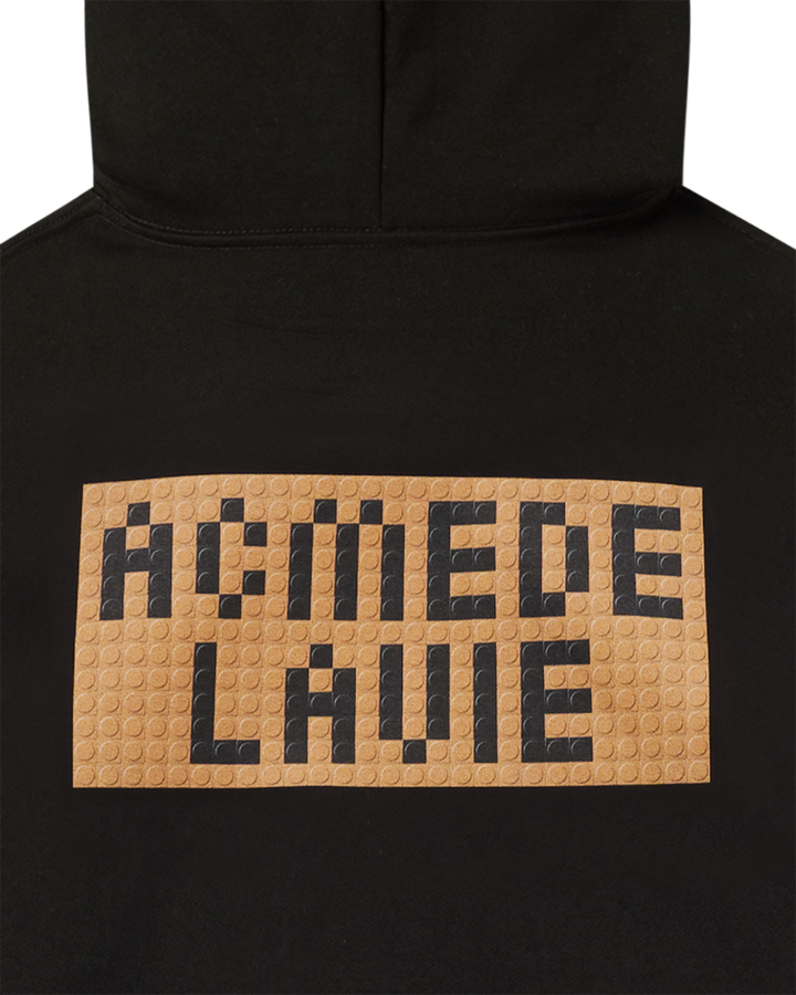 BLOCK AC BEAR HOODIE BLACK