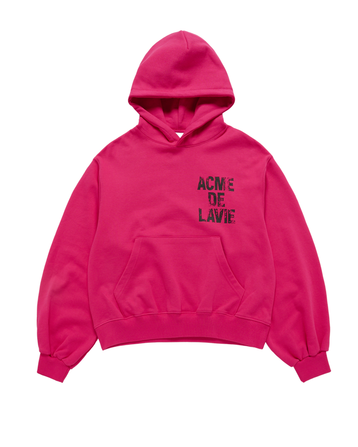 WOMAN BALLOON FIT HOODIE HOT PINK