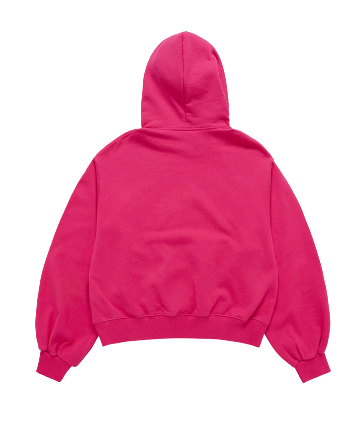 WOMAN BALLOON FIT HOODIE HOT PINK