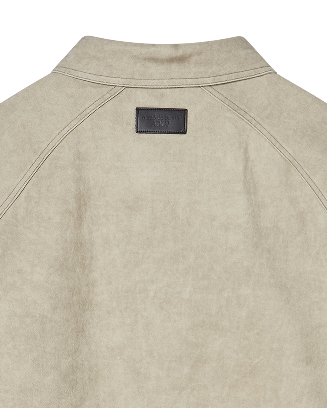 PAINT EFFECT OVERSIZE SHIRT BEIGE