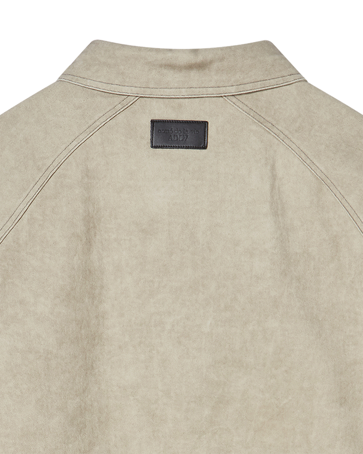 PAINT EFFECT OVERSIZE SHIRT BEIGE