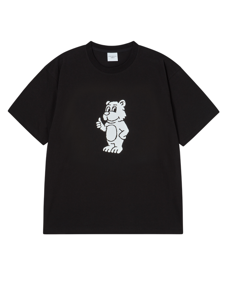 BASIC AC BEAR SHORT SLEEVE T-SHIRT BLACK