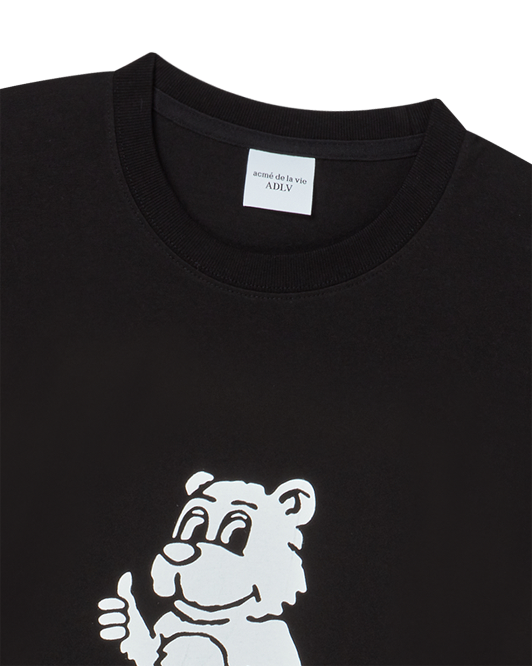 BASIC AC BEAR SHORT SLEEVE T-SHIRT BLACK