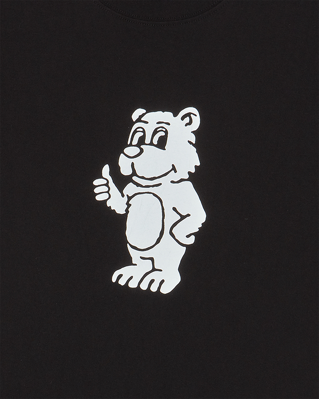 BASIC AC BEAR SHORT SLEEVE T-SHIRT BLACK