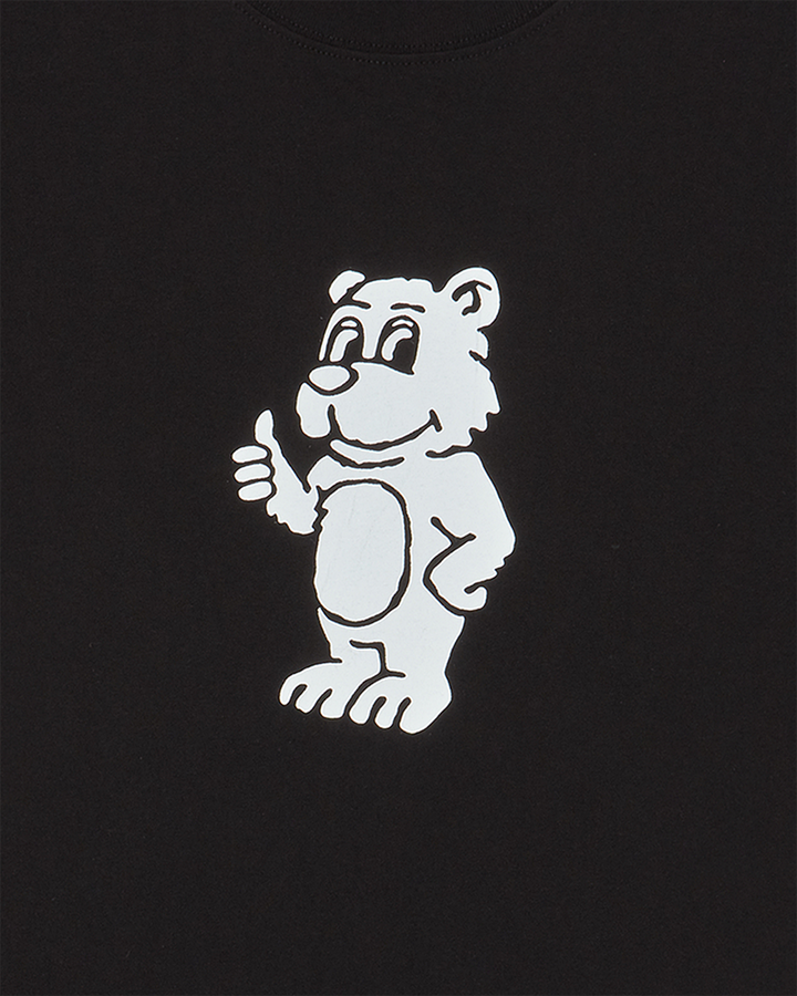 BASIC AC BEAR SHORT SLEEVE T-SHIRT BLACK