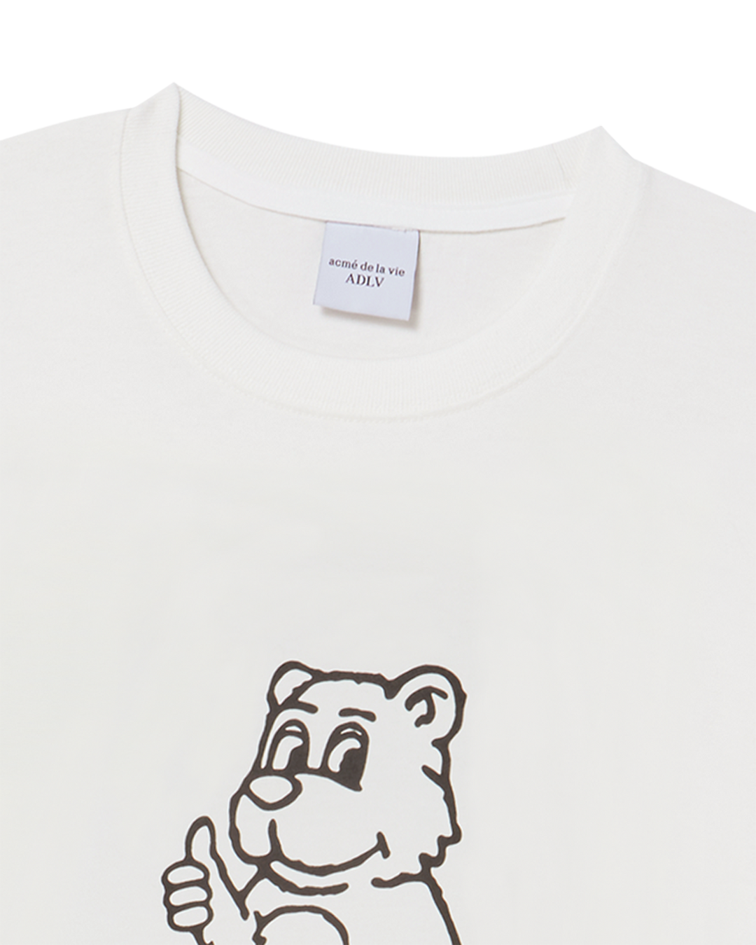 BASIC AC BEAR SHORT SLEEVE T-SHIRT CREAM
