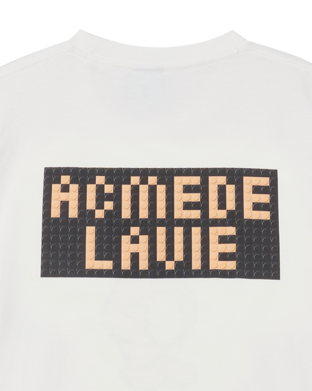 BLOCK AC BEAR SHORT SLEEVE T-SHIRT CREAM