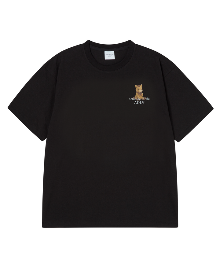 HORSE BASIC LOGO SHORT SLEEVE T-SHIRT BLACK