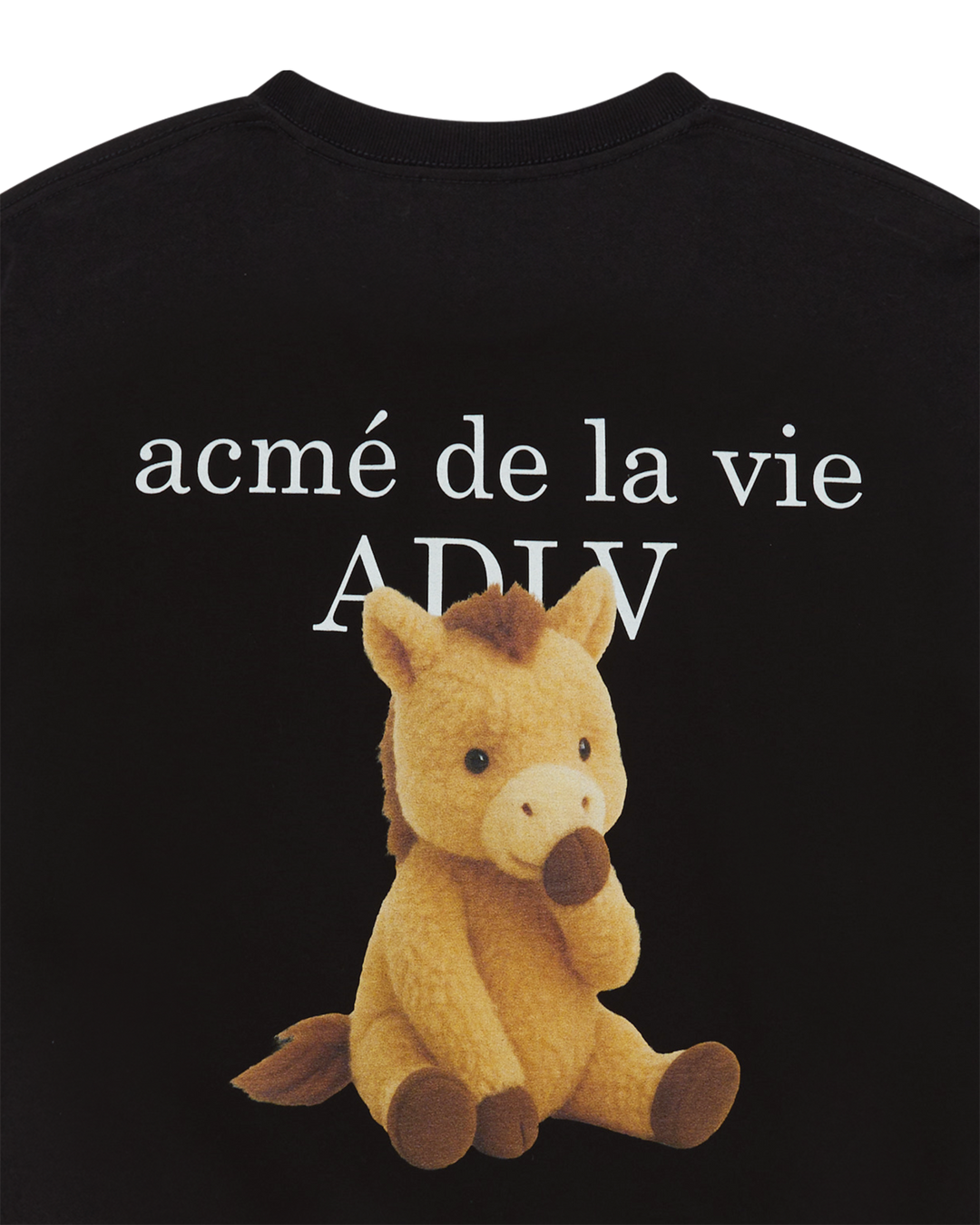 HORSE BASIC LOGO SHORT SLEEVE T-SHIRT BLACK