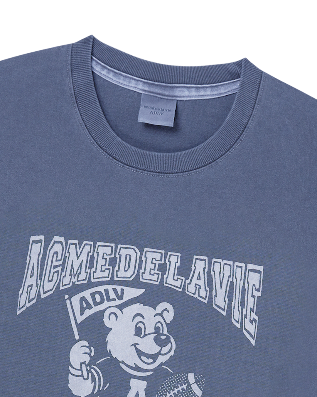 FOOTBALL AC BEAR PIGMENT SHORT SLEEVE T-SHIRT NAVY