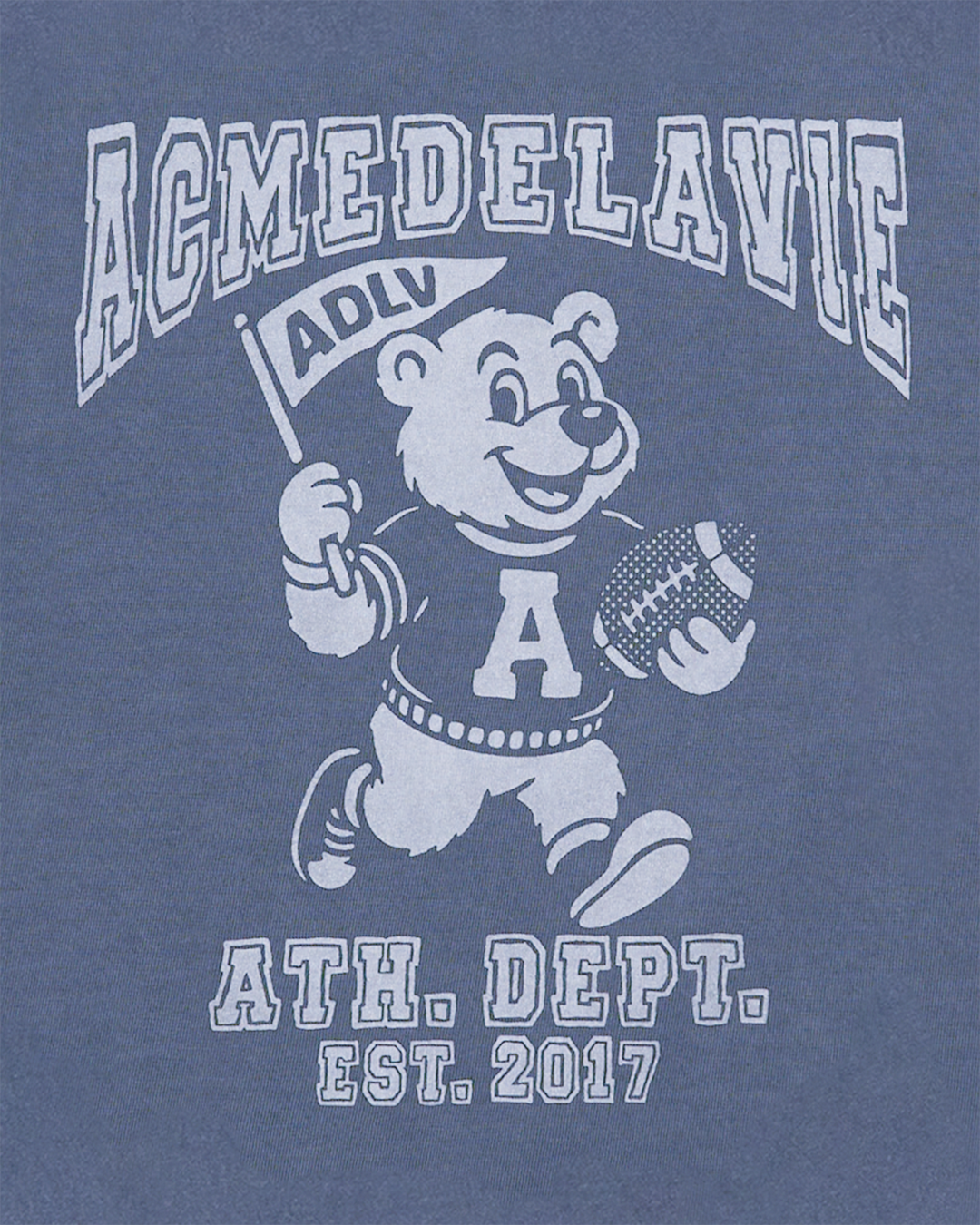 FOOTBALL AC BEAR PIGMENT SHORT SLEEVE T-SHIRT NAVY