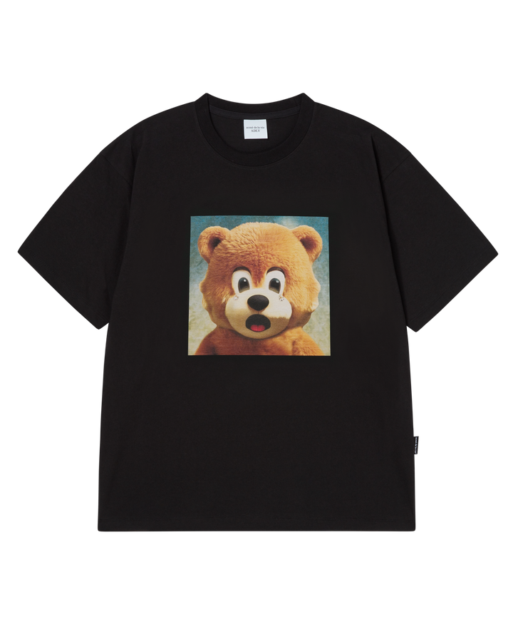AC BEAR BABY FACE JEWELRY SHORT SLEEVE T-SHIRT BLACK