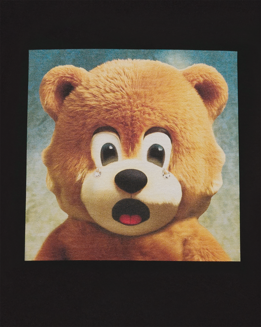 AC BEAR BABY FACE JEWELRY SHORT SLEEVE T-SHIRT BLACK