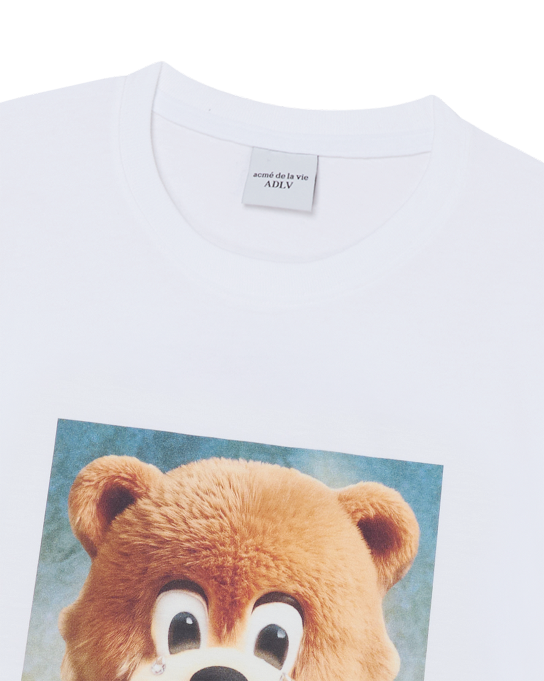 AC BEAR BABY FACE JEWELRY SHORT SLEEVE T-SHIRT WHITE