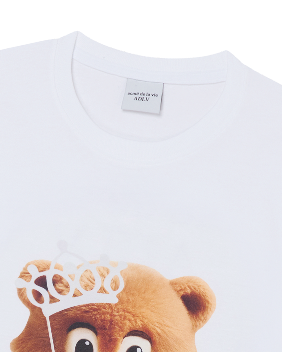 AC BEAR BABY FACE TIARA SHORT SLEEVE T-SHIRT WHITE