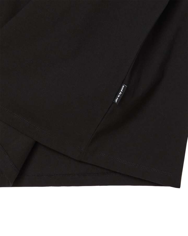 AC BEAR BABY FACE YAWN SHORT SLEEVE T-SHIRT BLACK