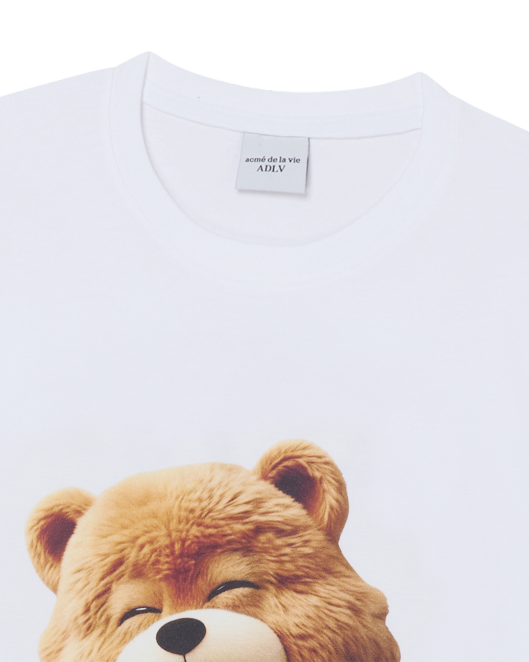 AC BEAR BABY FACE YAWN SHORT SLEEVE T-SHIRT WHITE