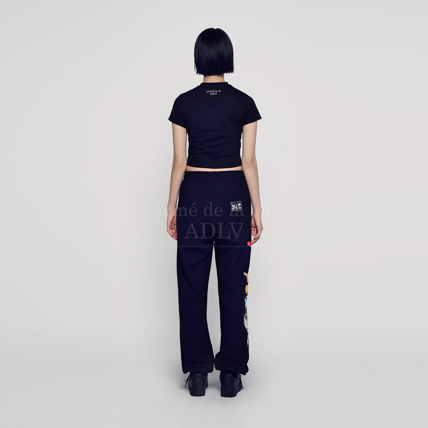Tシャツ・カットソー [ADLV]The Powerpuff Girls gradient curlylogo crop t-shirts ADLV x THE POWERPUFF GIRLS GRADIENT CURLY LOGO CROP T-SHIRT