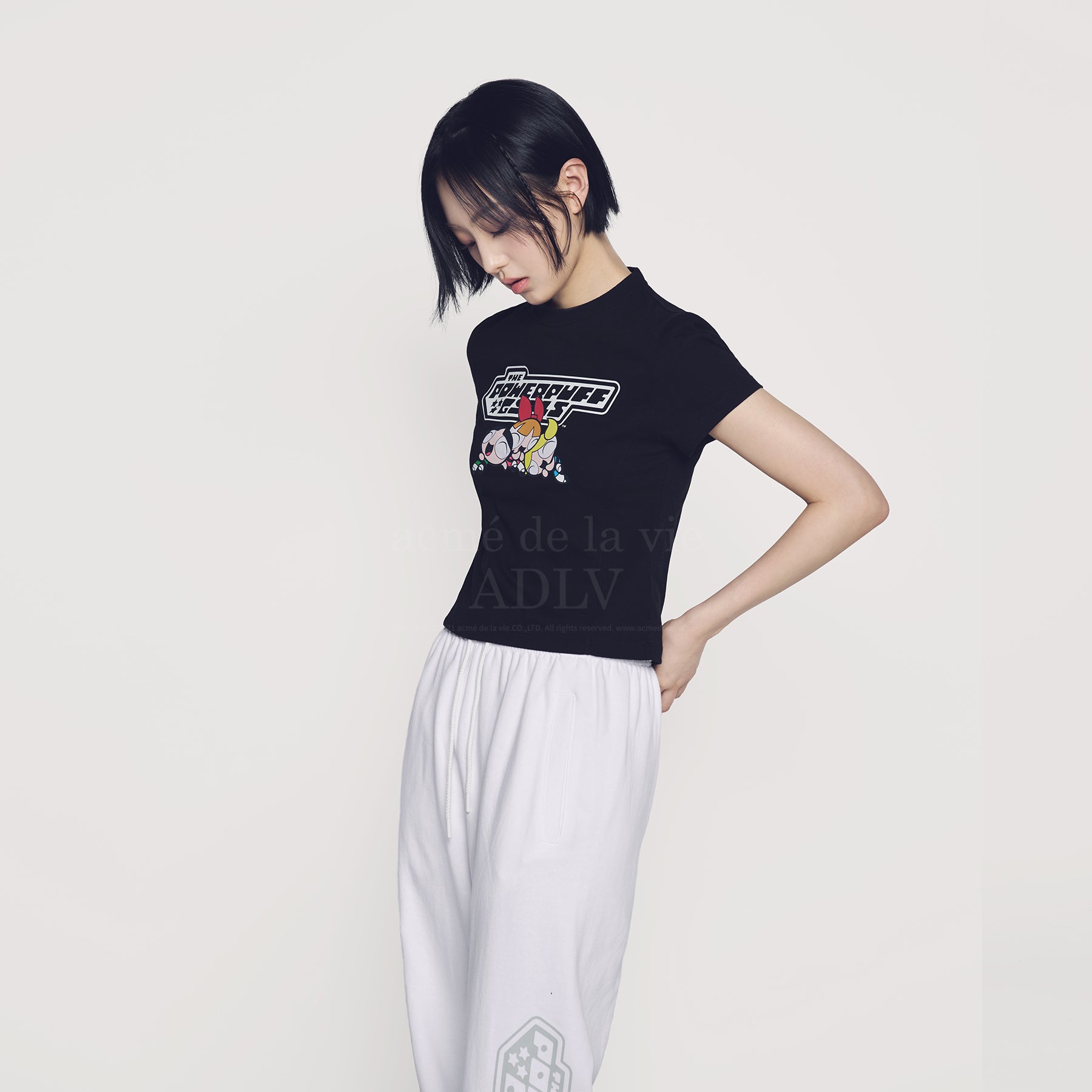 Tシャツ・カットソー The Powerpuff Girls x acmedelavie logo crop t-shirts MUSINSA | acmé de la vie The Powerpuff Girls x acmedelavie