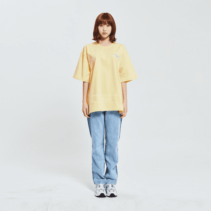 ADLV BASIC SHORT SLEEVE T-SHIRT 2 LIGHT YELLOW