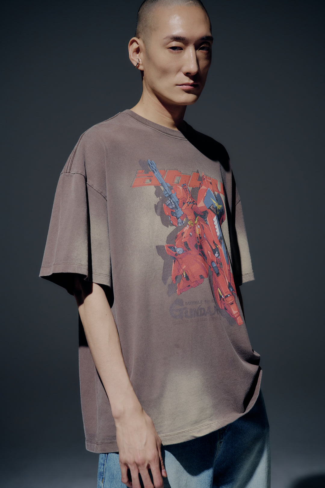 MOBILE SUIT GUNDAM CHAR'S COUNTERATTACK WASHING SHORT SLEEVE T-SHIRT COCOA