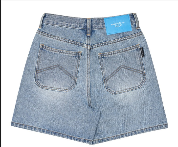 Patch Denim Short