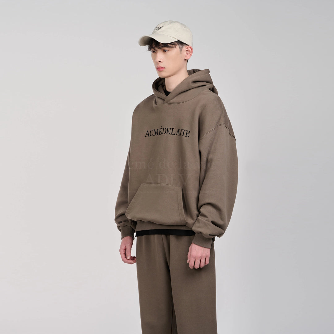 ADLV ESSENTIAL LOGO SEASON2 HOODIE COCOA