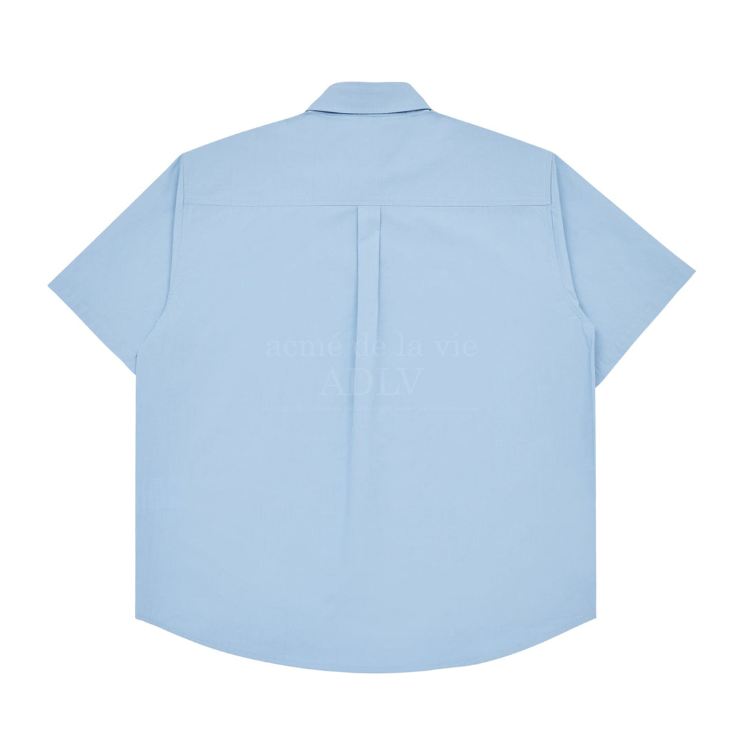 ADLV CIRCLE WAPPEN BASIC SHIRT SKY BLUE