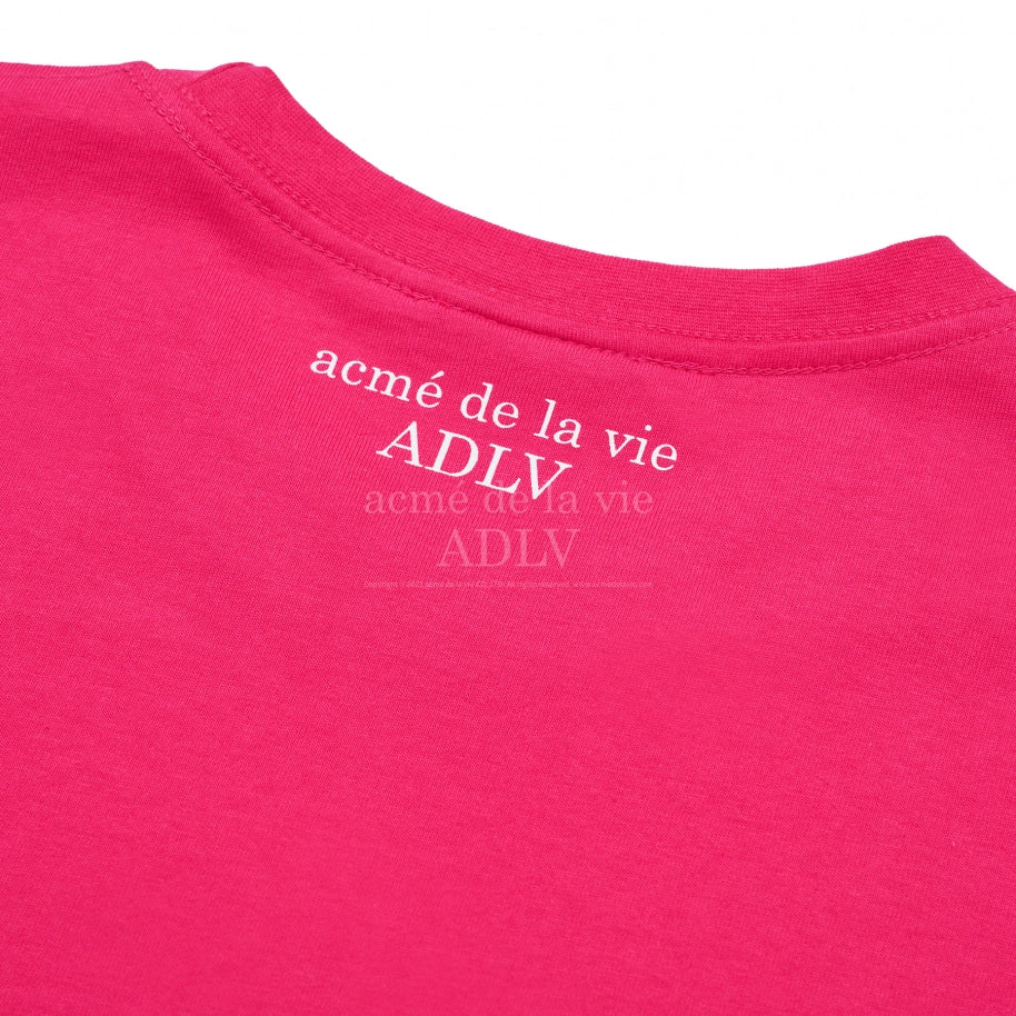 ADLV FUZZY HEART T-SHIRT PINK