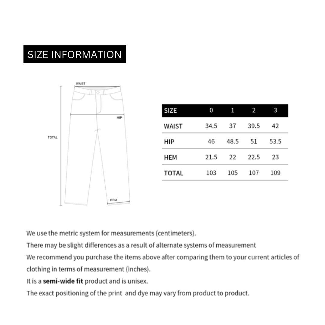 ADLV VINTAGE FUSION BRUSH WASHING DENIM PANTS