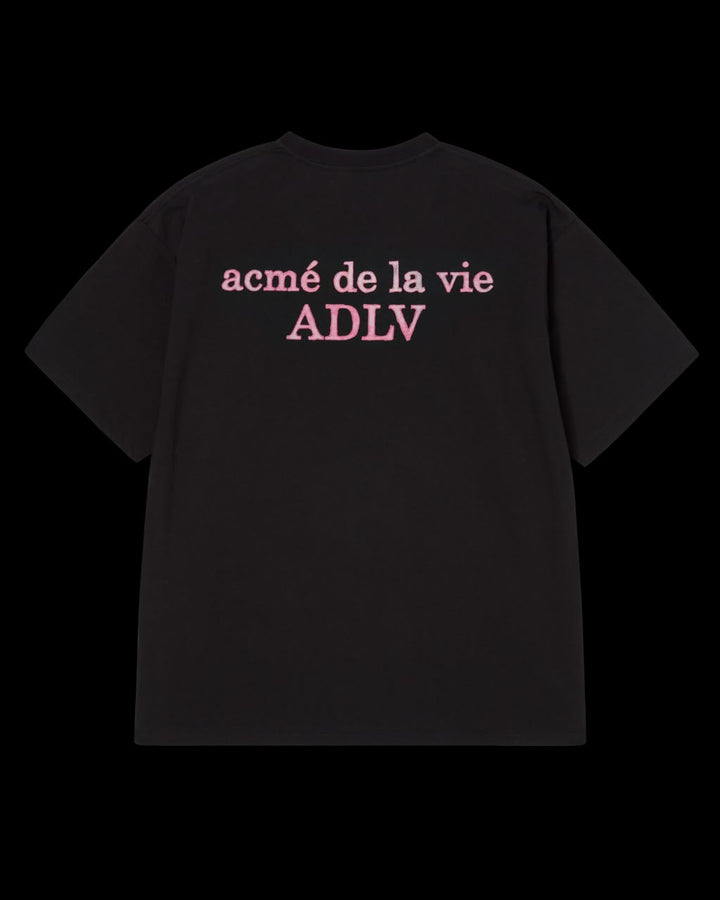 WATERCOLOR LOGO SHORT SLEEVE T-SHIRT BLACK