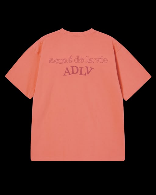 SHAKE BASIC LOGO SHORT SLEEVE T-SHIRT CORAL