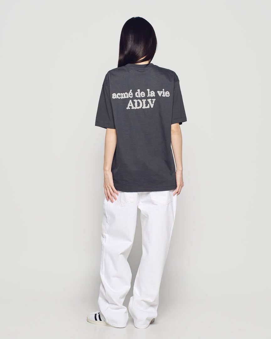 BUMPING BASIC LOGO SHORT SLEEVE T-SHIRT CHARCOAL